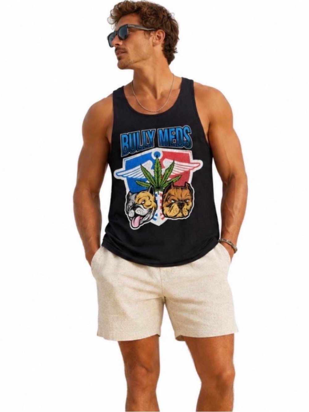 BULLY MEDS Graphic Muscle Tank – Men’s Medium